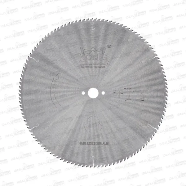 تیغ اره دیسکی نوک الماسه آلومینیوم بر KONIG ALU 450×4 z120