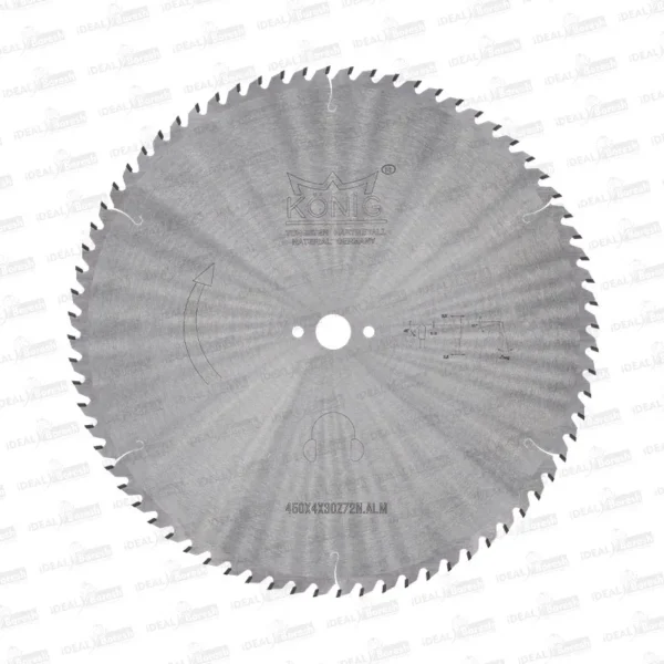 تیغ اره دیسکی نوک الماسه آلومینیوم بر KONIG ALU 450×4 z72