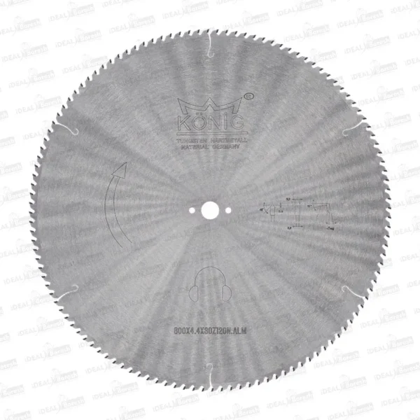 تیغ اره دیسکی نوک الماسه آلومینیوم بر KONIG ALU 600×4.4 z120