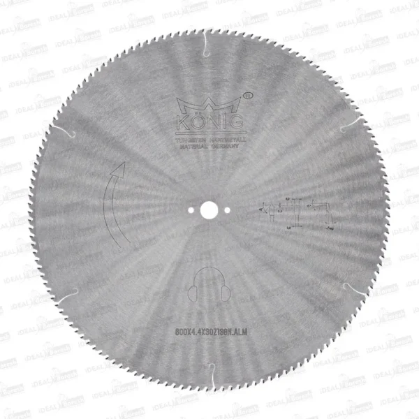 تیغ اره دیسکی نوک الماسه آلومینیوم بر KONIG ALU 600×4.4 z138