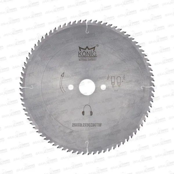 تیغ اره دیسکی نوک الماسه ام دی اف بر KONIG MDF 250×3.2×30 z80