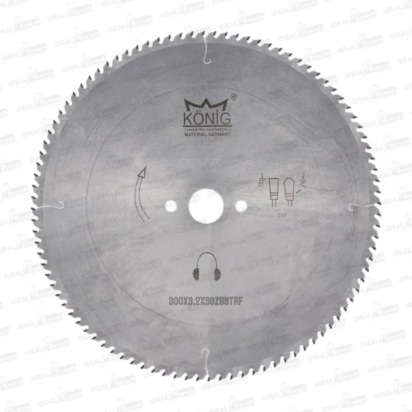 تیغ اره دیسکی نوک الماسه ام دی اف بر KONIG MDF 300×3.2×30 z96