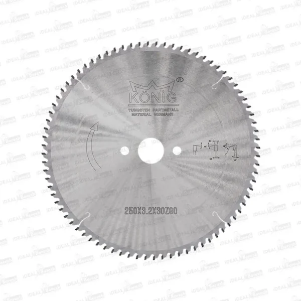 تیغ اره دیسکی نوک الماسه چوب بر KONIG WOOD 250×3.2 z80